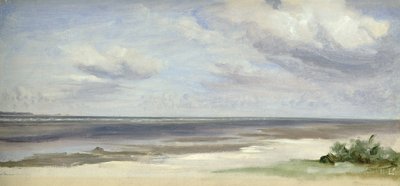 Een strand aan de Oostzee bij Laboe, 1842 door Jacob Gensler